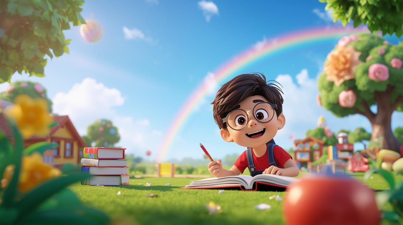 Children Learning Background